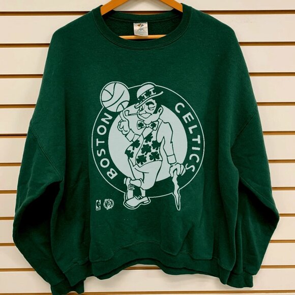Vintage Boston Celtics Basketball Sweatshirt, Retro NBA Boston Celtics Shirt Tee - Picture 1 of 2